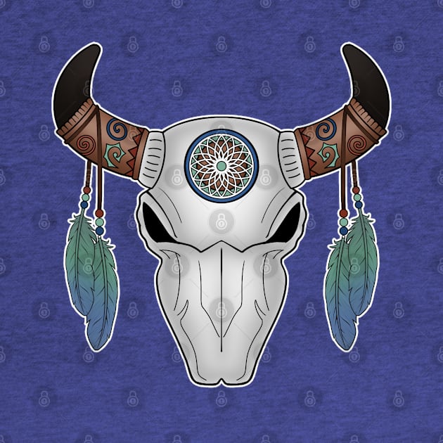 Bull skull dreamcatcher by Ivetastic